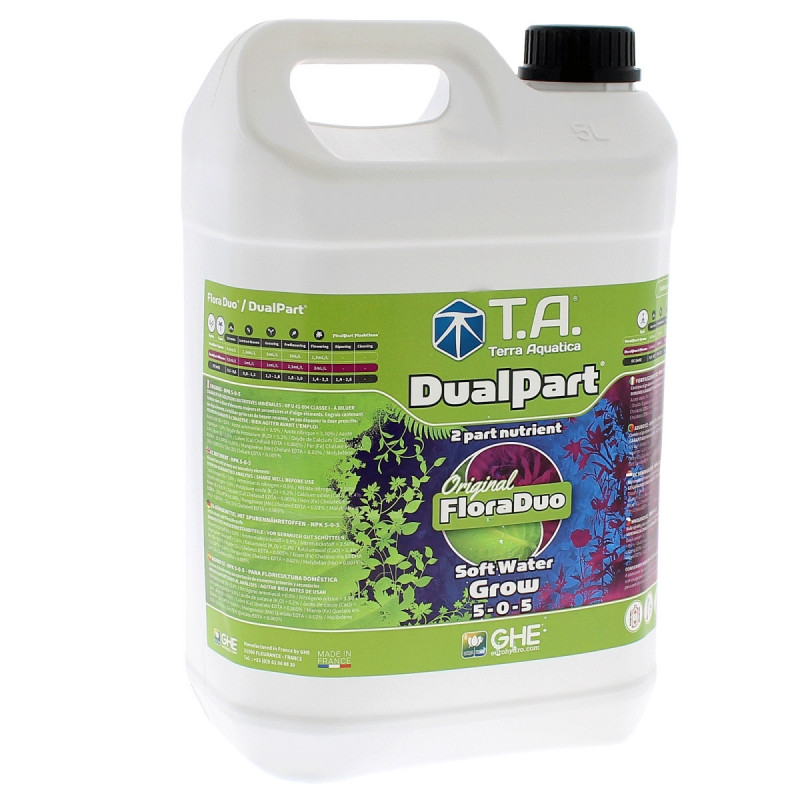 Dualpart grow eau douce 5 litres terra aquatica Dualpart grow eau douce 5 litres terra aquatica