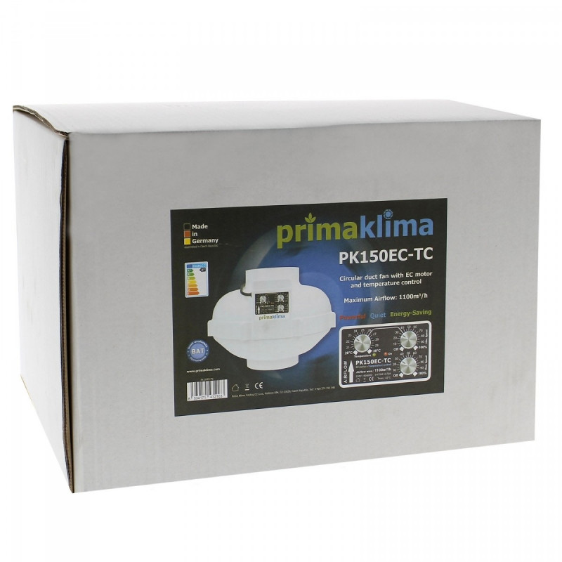 Extracteur air 1100m3/h 150mm - Prima Klima PK150EC-TC Extracteur air 1100m3/h 150mm - Prima Klima PK150EC-TC