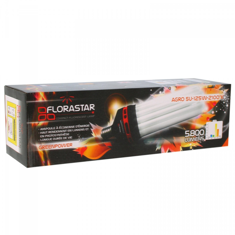 Ampoule CFL 125W floraison 2100K florastar Ampoule CFL 125W floraison 2100K florastar