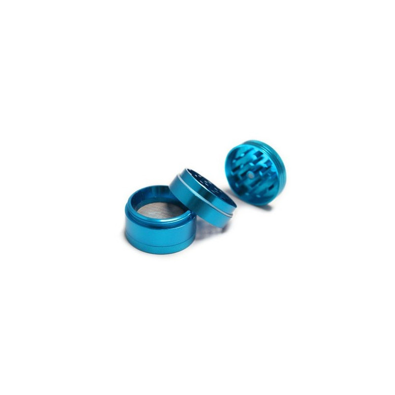 Grinder 4 parties pollinator anodisé bleu Ø 40 mm