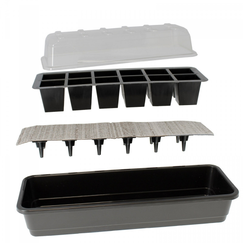 Kit germination graines et semis 12 plantes Garland Kit germination graines et semis 12 plantes Garland