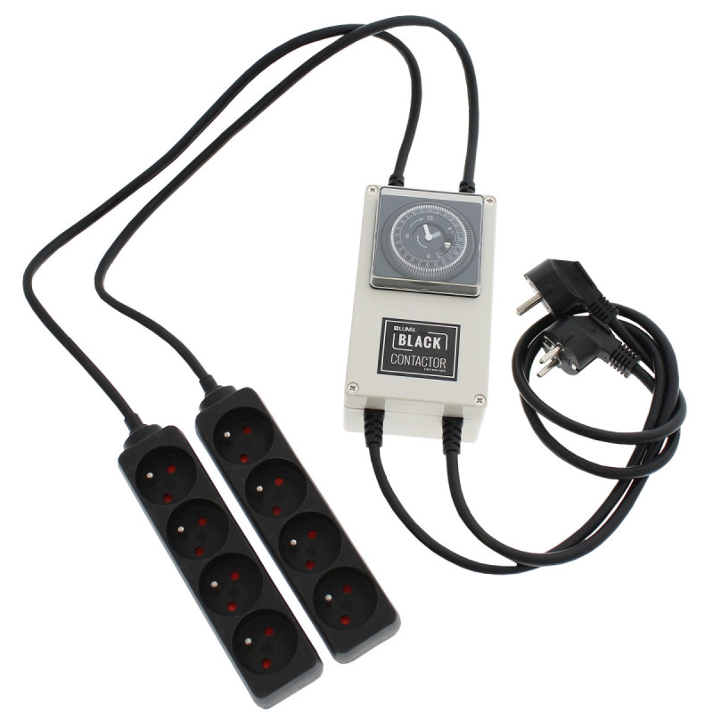 Minuteur lumii black contactor 8 x 400W ou 600W Minuteur lumii black contactor 8 x 400W ou 600W