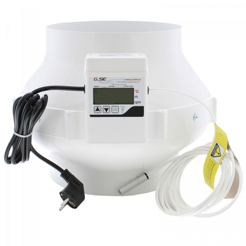 Extracteur air EC Ø 250 mm GSE avec contrôleur LCD Extracteur air EC Ø 250 mm GSE avec contrôleur LCD