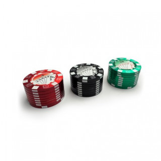 Grinder poker 3 Parties 50 mm cartes