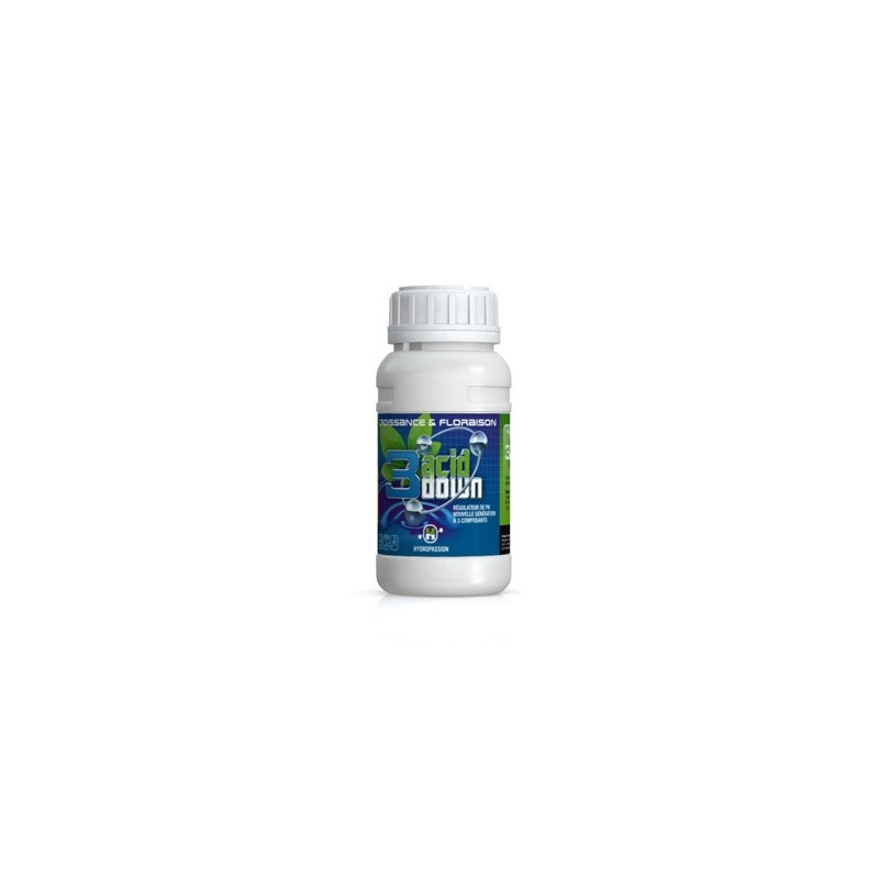 Régulateur ph 3 ACID down 250 ml hydropassion Régulateur ph 3 ACID down 250 ml hydropassion