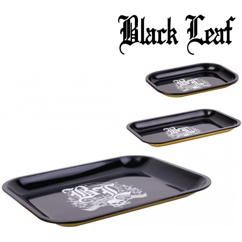 Plateau de roulage Black Leaf - 18 x 17 cm