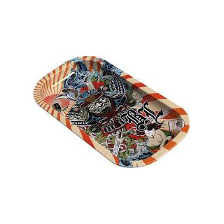 Plateau black leaf Geisha - 21 x 10.5 cm