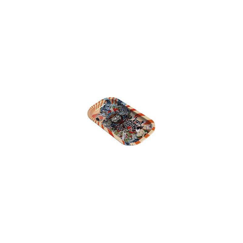 Plateau black leaf Geisha - 21 x 10.5 cm