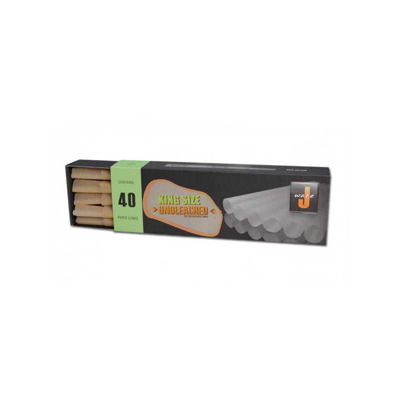 40 paper cones king size unbleached - Jware