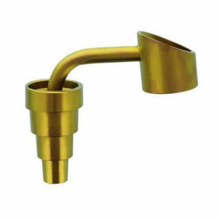 Douille clou en titane jaune - idéal pour BHO - 10/14,5/18,8 mm