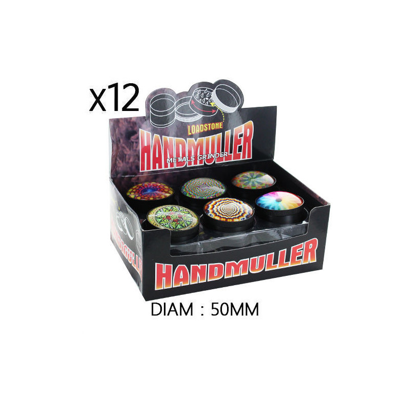 Grinder Psychedelic 50mm 3 parties - Divers motifs