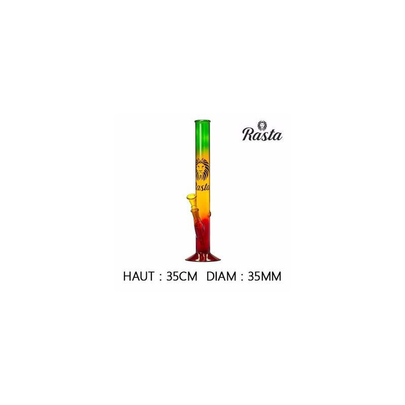 Bang en verre Rasta 35cm Bang en verre Rasta 35cm