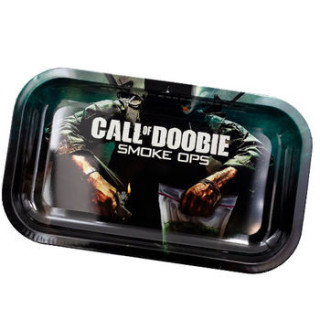 Plateau de roulage métal Call Of Doobie - 27 x 16 cm