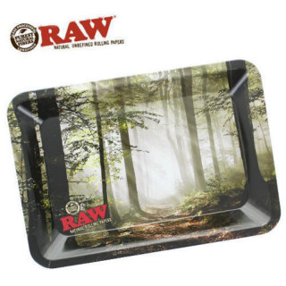 Plateau de roulage métal 27,5 x 17,5 cm - Raw Forest