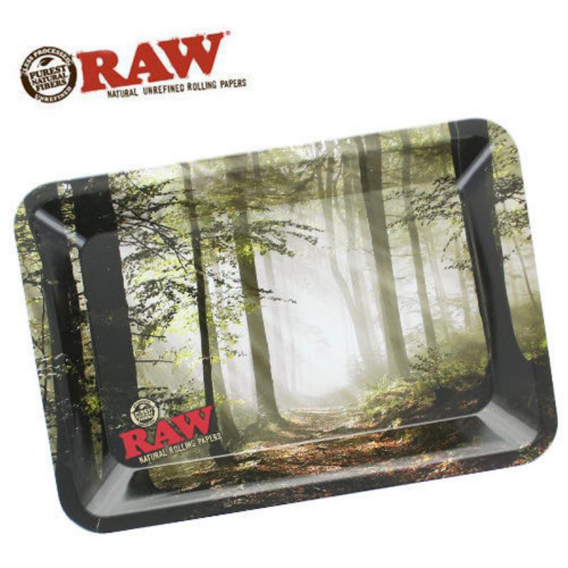 Plateau de roulage métal 27,5 x 17,5 cm - Raw Forest