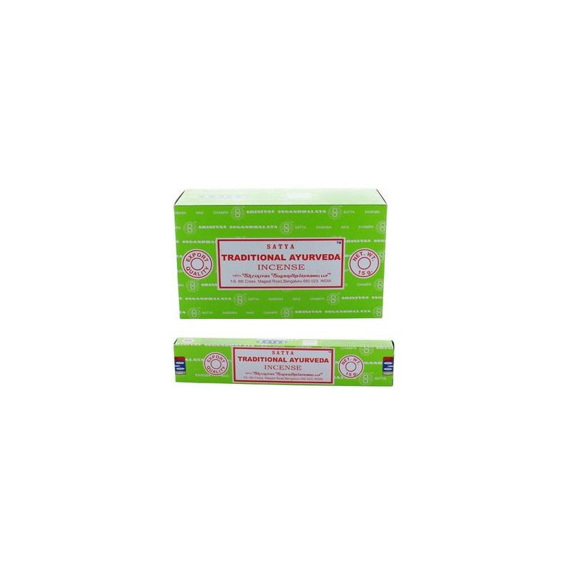 Encens indien bâtons Traditional Ayuveda - paquet de 15gr Encens indien bâtons Traditional Ayuveda - paquet de 15gr