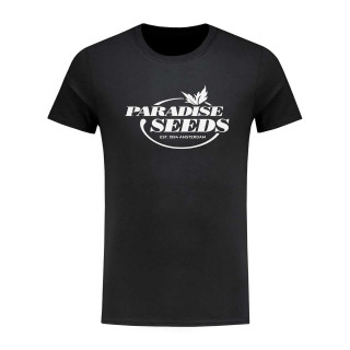 T-Shirt noir logo blanc - Homme - Paradise seeds
