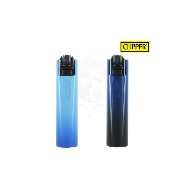 Mini Briquet - Ocean Blue - Metal - Clipper
