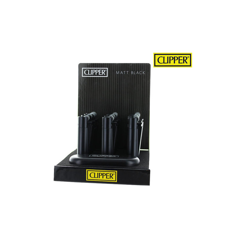 Briquet - Black Mat - Metal - Clipper