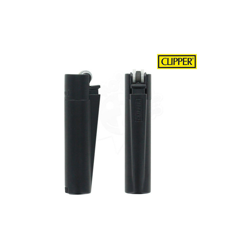 Briquet - Black Mat - Metal - Clipper