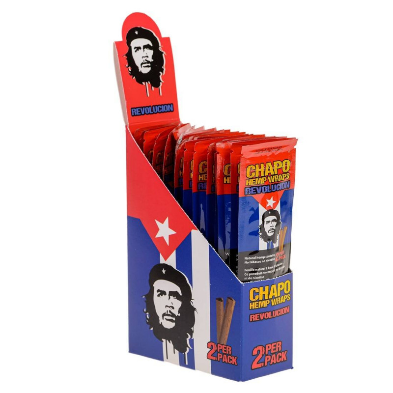 Blunt Hemp Wrap "Revolucion" - Chapo en présentoire Blunt Hemp Wrap "Revolucion" - Chapo en présentoire