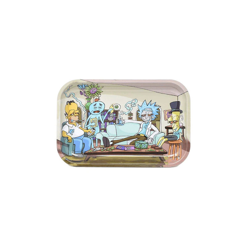 Rick & Homer - Plateau de roulage - Metal Rick & Homer - Plateau de roulage - Metal