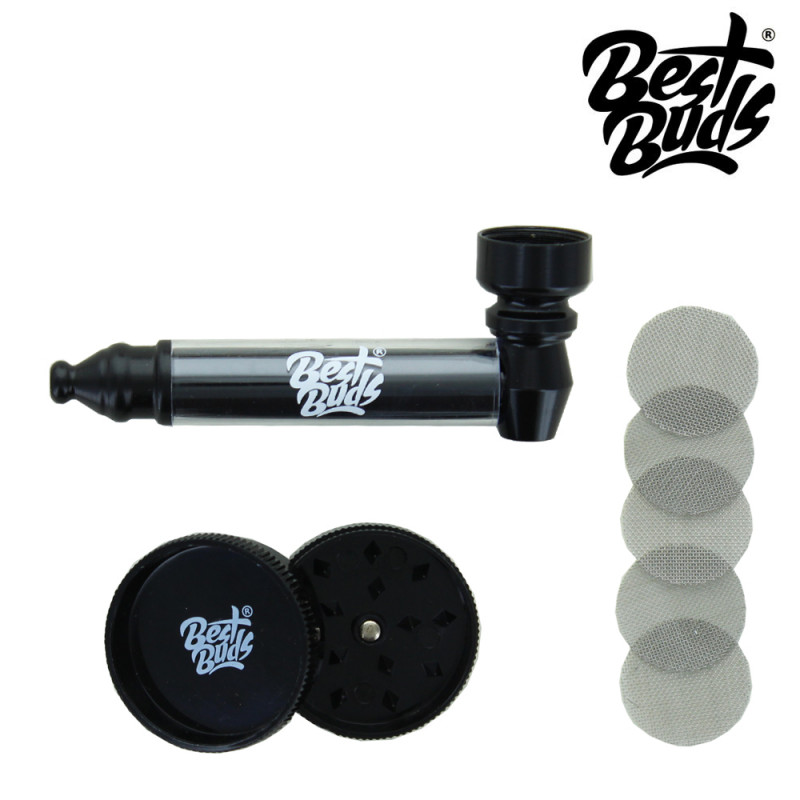 Pipe en fer + Grinder - Best Buds Pipe en fer + Grinder - Best Buds