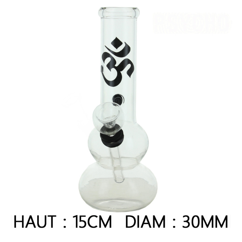 Bang Verre Arrondi "Om" - 15cm Bang Verre Arrondi "Om" - 15cm