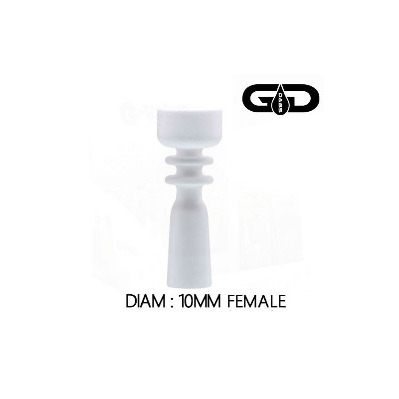 Douille Clou en Céramique Female - 10mm - Grace Dabs Douille Clou en Céramique Female - 10mm - Grace Dabs