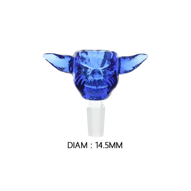 Douille en verre Yoda - couleur bleue - GA25 Douille en verre Yoda - couleur bleue - GA25