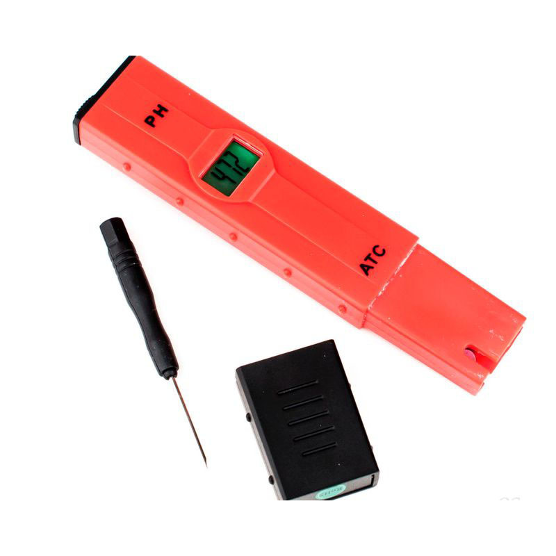 Testeur pH Electronique Rouge - Vanguard Hydroponics Testeur pH Electronique Rouge - Vanguard Hydroponics