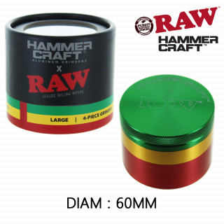 Grinder Alu "Raw x Hammercraft" - 4 parties - 60mm