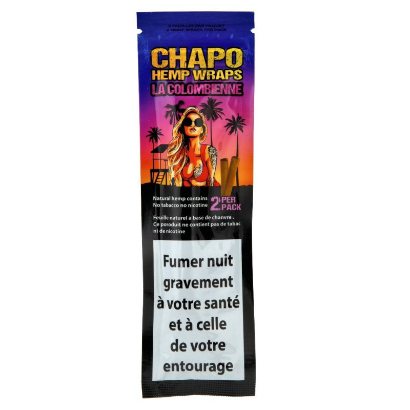 Feuilles à rouler - Blunt Hemp Wrap "La Colombienne" - Fraise + Kiwi - Chapo Feuilles à rouler - Blunt Hemp Wrap "La Colombienne" - Fraise + Kiwi - Chapo