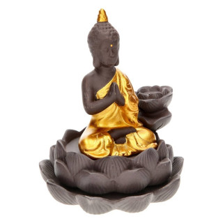 Porte Encens "Bouddha Lotus"- Cascade Backflow - Céramique