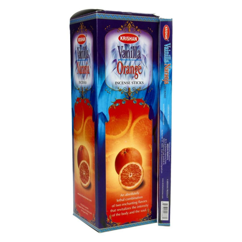 Vanilla Orange - Boite d'encens en bâtons - Krishan Vanilla Orange - Boite d'encens en bâtons - Krishan