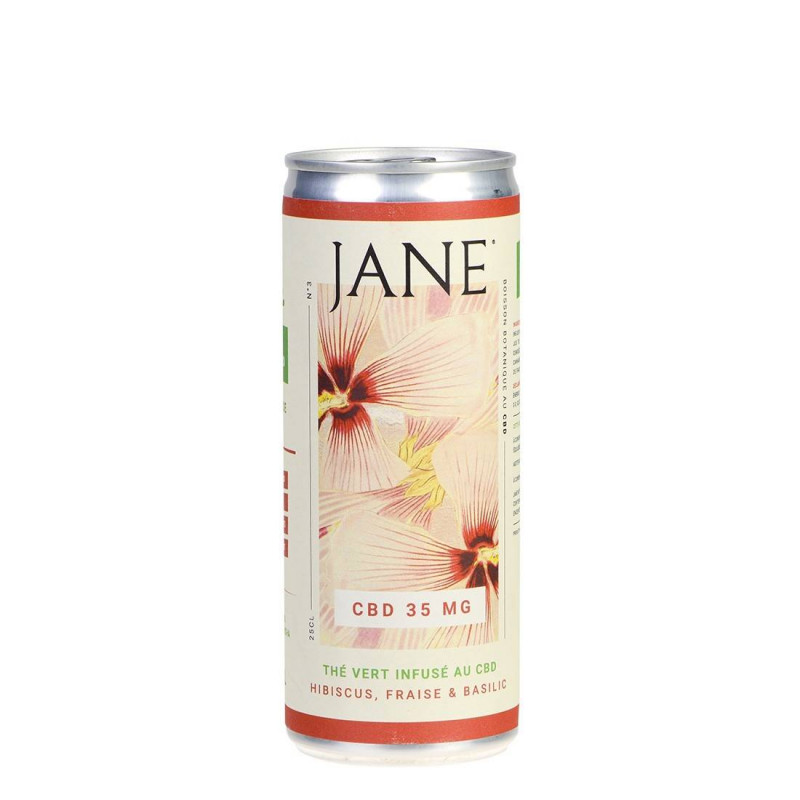 Boisson au CBD - Fraise-Basilic-Hibiscus - JANE Boisson au CBD - Fraise-Basilic-Hibiscus - JANE