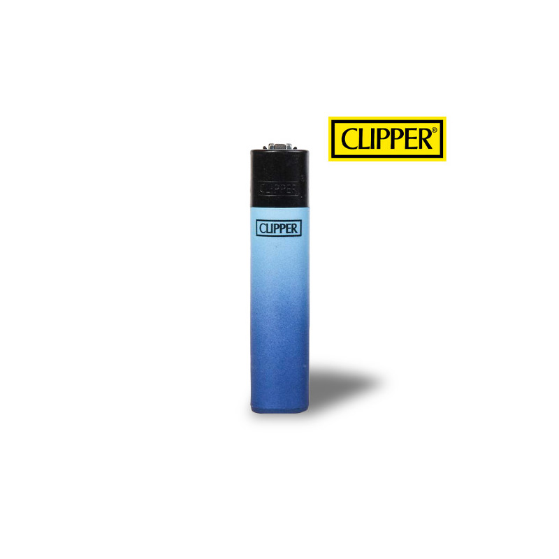 Briquet "Gradient" - Blanc-Bleu - Plastique - Clipper Briquet "Gradient" - Blanc-Bleu - Plastique - Clipper