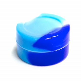 Petite boîte en silicone - Tricolore "Bleu-Ciel-blanc - 5ml