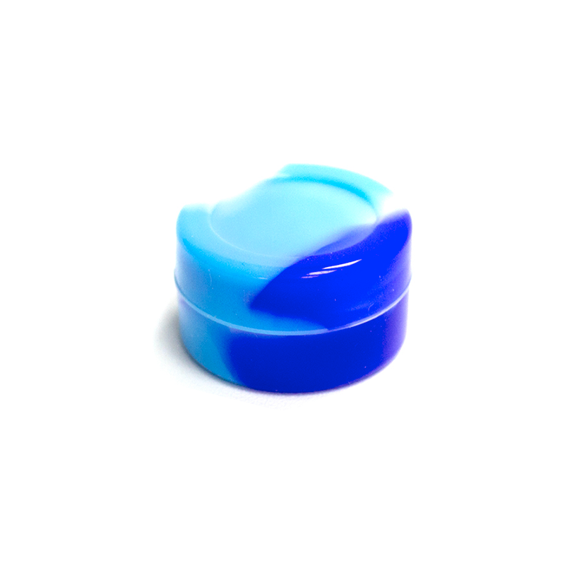 Petite boîte en silicone - Tricolore "Bleu-Ciel-blanc - 5ml Petite boîte en silicone - Tricolore "Bleu-Ciel-blanc - 5ml