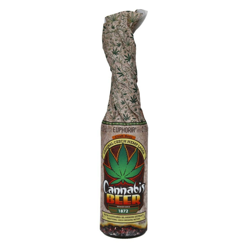 Bière CBD - Cannabis Wrap Blanche - Euphoria Bière CBD - Cannabis Wrap Blanche - Euphoria