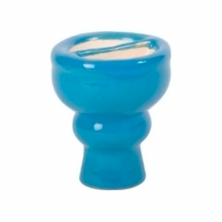 Foyer Chicha Double compartiment - Turquoise - Terre Cuite