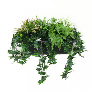 Fougères et Lierre - Jardinière Plante Artificielle Avec Bac