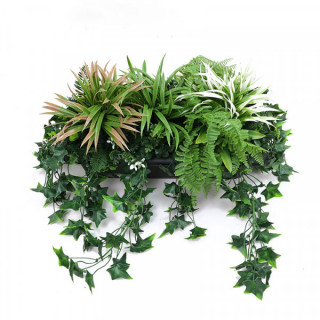Fougères et Lierre - Jardinière Plante Artificielle Avec Bac