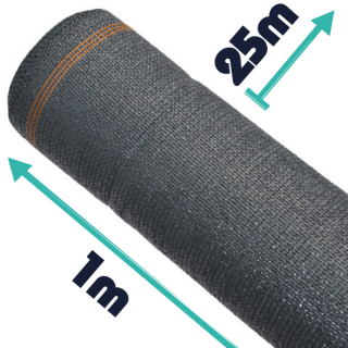 Anthracite 25m - Brise-Vues (PEHD)