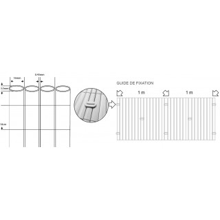 Bambou 1m80 x 3m - Canisses Pvc (Double Face)