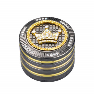 Grinder Polinizador Coffret Cadeau Métal Couronne Diamants 50 mm