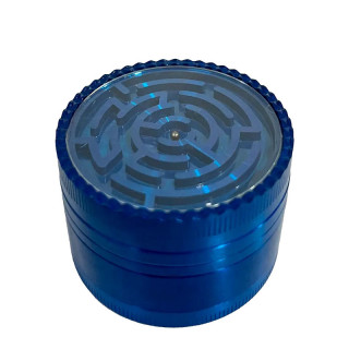 Grinder Pollinator Métal Labyrinth Bleu - 63 mm