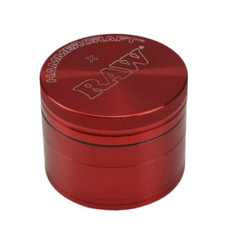 Grinder Pollinator Métal Coffret Cadeau Brut - 63 mm Rouge