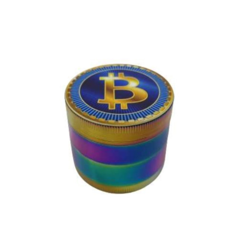 Grinder Pollinator Métal Bitcoin Glacé - 50 mm Grinder Pollinator Métal Bitcoin Glacé - 50 mm
