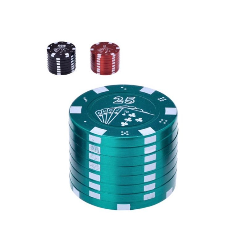 Grinder Pollinator Métal Ficha Casino - 42 mm Grinder Pollinator Métal Ficha Casino - 42 mm